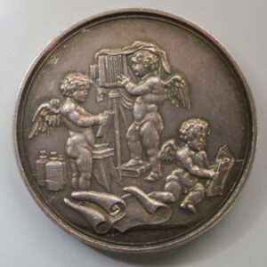 Amateur Photographic Exhibition silver prize medal - cherubs