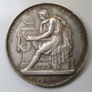 Switzerland Geneva silver school medal for literature 27.30g 41.3mm