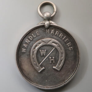 Wandle Harriers silver prize medal fob Athletic club based at Wandsworth Common, London