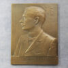 Dr R. Lacronique  plaque cast bronze 1904 by Prudhomme - France