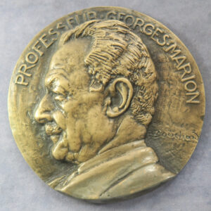 Prof. Georges Marion (1869-1960)   by Henri Bouchard (1875 – 1960),   cast bronze medal