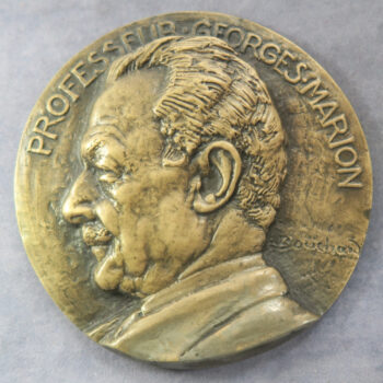 Prof. Georges Marion (1869-1960)   by Henri Bouchard (1875 – 1960),   cast bronze medal