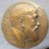 DOCTEVR  E. DOVAY uniface cast bronze portrait by Dautel 1928  110.7mm- Bronze medical medal