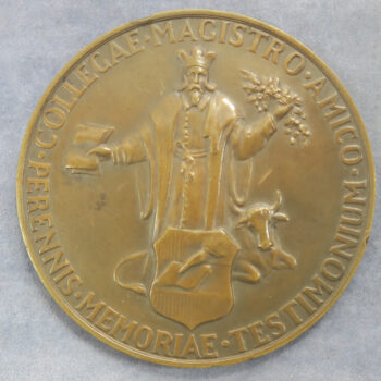 Dr Rufin Remi Schockaert 1875-1853  Belgian    by Ant Jorissen  1932   bronze 65mm- medical medal