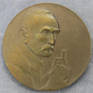 Prof B. Gallivalerio Lausanne University medal bronze 44.9mm by Huguenin   Swiss- medical medal