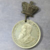 Foundation stone laid of the Royal Victoria Infirmary Newcastle on Tyne 1900 medal pewter 38mm