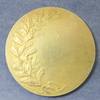 France Ville de Lille gold plated silver medal Art Nouveau style by Alphee Dubois