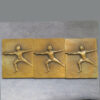 Czechoslovakia: plaques by Karel Otáhal 3x bronze plaques medals 62x50mm
