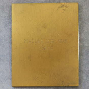 Czechoslovakia: plaques by Karel Otáhal 3x bronze plaques medals 62x50mm