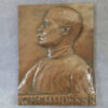 rance: Kirchhoffer 1873-1913 portrait by Ernesta Robert Merignac c.1900 copper electroformed plaque 75x45mm