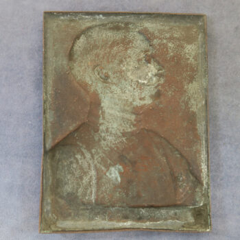 rance: Kirchhoffer 1873-1913 portrait by Ernesta Robert Merignac c.1900 copper electroformed plaque 75x45mm