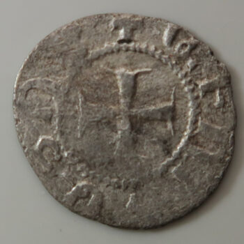 Cilician Armenia base silver or billo coin in name of Levon V 1474-5 the last king of Armenia