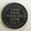 UK Brighton 1862 silver medal Warren Farm Well dug in 1862