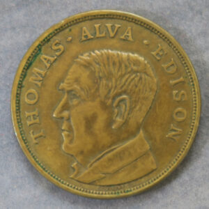 USA Thomas Edison bronze medal - Electrical Exposition & Motor Show of 1914 New York