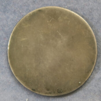 Belgium - portrait of a young girl by C Devreese - silver unifave c. 1910 24.7mm Art Nouveau style