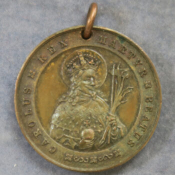 Society of Charles the Martyr bronze medal relating to Charles I