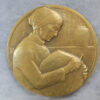"Le Pain" medal bronze uniface by Louis Desvignes designed 1933