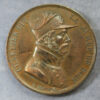1830 Belgium Revolution hero medal bronze portrait of Charlier known as "Wooden Leg"- bronze
