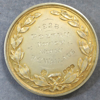 Bristol Musical Competition Festival silver gilt medal prize 40.26g 1928