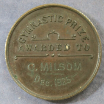 William Wilberforce School for the Blind bronze medal for gymnastics prize 1925 - York