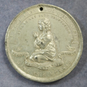 Crystal Palace - National Temperance Fete pewter medal 1883