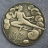 MB110012 France, Union d’Electricite by Henri Dropsy silver medal jeton Art Deco 1930s