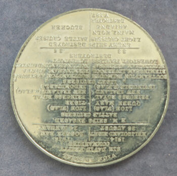 MB110018 Sinking of the Mainz 1914 & Blucher 1915 WWI naval battles medal