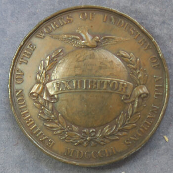MB110019 Great Exhibition 1851 bronze exhibitor’s medal for Self-Baling Lifeboat