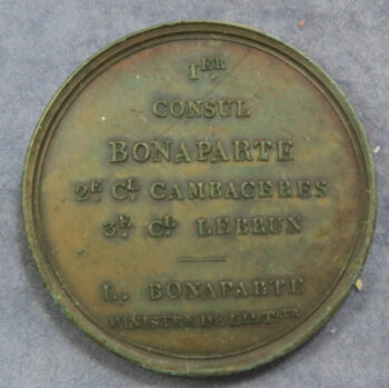 MB110020 France Fondation du Quai Desaix 1800 Paris bronze medal