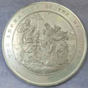 MB110029 GB Thomason Bible series: The Adoration of the Wise Men pewter medal Nativity
