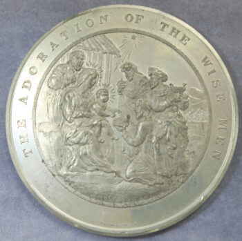 MB110029 GB Thomason Bible series: The Adoration of the Wise Men pewter medal Nativity