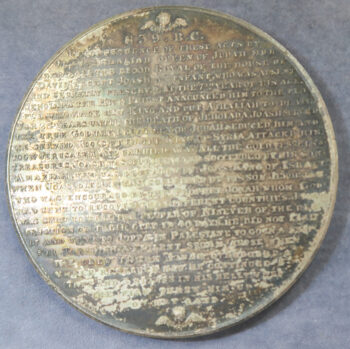 MB110030 GB Thomason Bible series Jonah delivered from the Whale silvered bronze medal