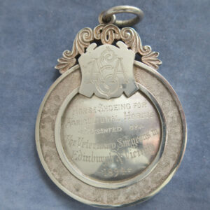MB110035 Farriers Scotland A&A silver engraved medal Horse Shoeing for Agricultural Horses prize 1894