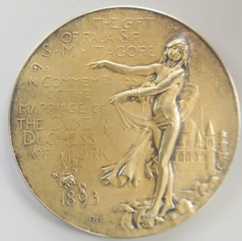 Royal College of Music - Sir S M Tajore 1893 gilt silver prize medal by Fred Bowcher awarded 1950 to Royal College of Music - Sir S M Tajore 1893 gilt silver prize medal by Fred Bowcher awarded 1950 to Tessa Robbins A.R.C.M.Royal College of Music - Sir S M Tajore 1893 gilt silver prize medal by Fred Bowcher awarded 1950 to Tessa Robbins A.R.C.M.Royal College of Music - Sir S M Tajore 1893 gilt silver prize medal by Fred Bowcher awarded 1950 to Tessa Robbins A.R.C.M.Tessa Robbins A.R.C.M.