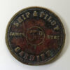 Wales Pub check / token Glamorganshire, CARDIFF, SHIP & PILOT JAMES STRT. 3D rev. Bowling Alley A, Southwood Brass 23.9mm. milled edge VF Cox 360