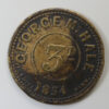 Wales Pub check / token Glamorganshire, CARDIFF, NICHOLLS ARMS INN rev. 3D George M. Hale 1854 maker Cottrill Brass 23.5mm. milled edge VF Cox 340
