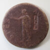 Roman, Claudius Brass Sestertius countermarked NCAPR by Nero to validate a worn coin