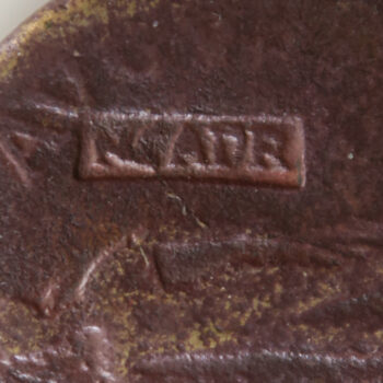 Roman, Claudius Brass Sestertius countermarked NCAPR by Nero to validate a worn coin