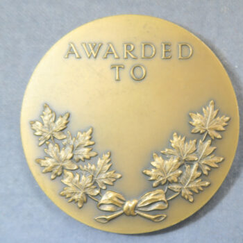 General Accountants Association of Canada incorporated 1913 Award medal by Pinches