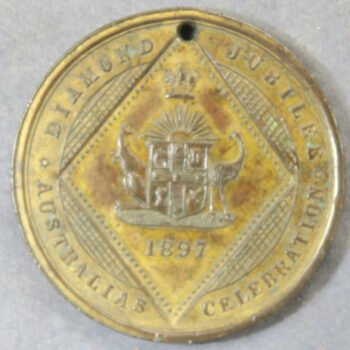 Ausralia 1897 Diamond Jubilee of Victoria gilt bronze medal