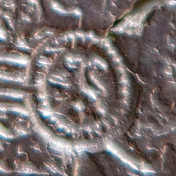 Spanish Netherlands silver ⅕ Daalder "⅕ Philipsdaalder" - Philip II 1566 Antwerp mint - countermarked lion by Dutch Revolt 1573-4