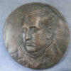 MB110040 Sir Humphrey Davy inventor of safety mining lamp cast bronze medal for his Bicentenary 1978