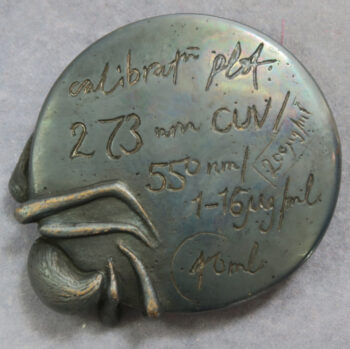 MB110047 Inventory by Anastasia Young cast bronze medal for BAMS 2006. Spider