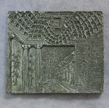 MB110049 England: William Kent 18th century architect Tercentenary bronze medal by Jacqueline Stieger 1985