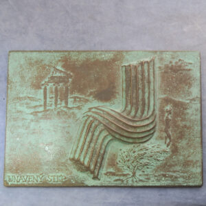 MB110052 Slovakia: The Land with the Tired Column cast bronze art medal by Marian Polonsky 1988