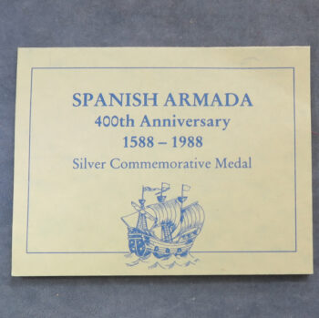 MB110053 Spanish Armada 400th Anniversary 1588-1988 silver medal Royal Mint