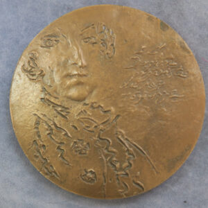 MB110056 France L C Daquin organist to the King, Baroque composer and harpsichordist 1694-1772 bronze medal 1977 by Lanvin
