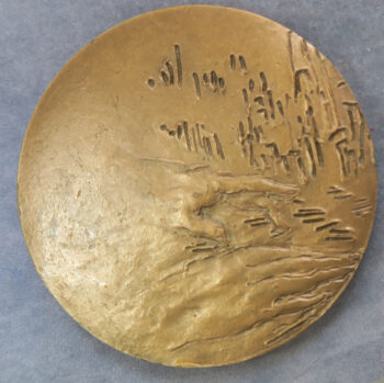 MB110056 France L C Daquin organist to the King, Baroque composer and harpsichordist 1694-1772 bronze medal 1977 by Lanvin