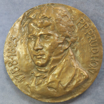 MB110057 Pierre Paul Proudhon French Romantic painter bronze medal 1758-1823 by Auffret 1967MB110057 Pierre Paul Proudhon French Romantic painter bronze medal 1758-1823 by Auffret 1967