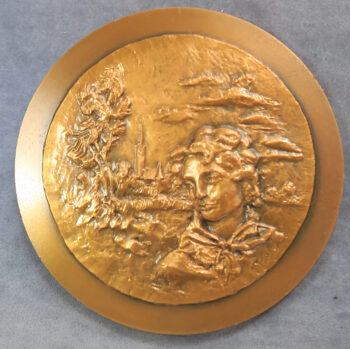 MB110062 England/French made copper medal 1967 of John Constable painter 1776-1837